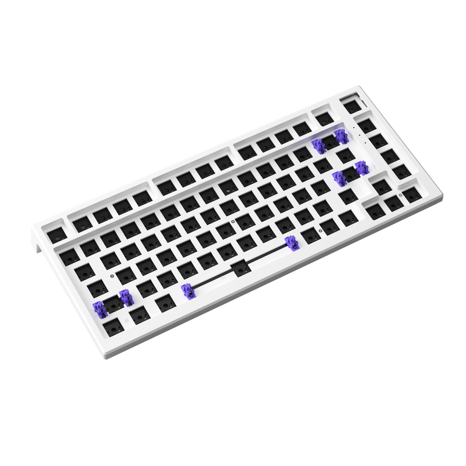 Teclado Akko MONSGEEK MG75W Kit de teclado 75% 83 teclas Hot-Swap Kit de teclado mecânico para jogos com fio USB tipo C + sem fio 2,4 GHz - Imagem 2