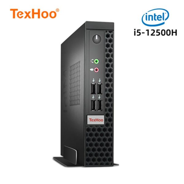 PC Gamer TexHoo Mini PC Gaming Intel Core i7 i5 12500H Processador AMD Video Cards-4G ITX Windows 11 Pro 10 Linux System Unit Wifi